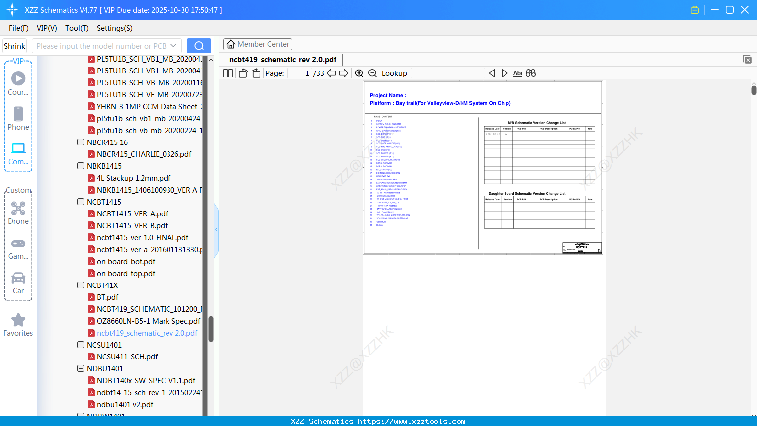 Laptop Mechrevo Ncbt419_schematic_rev 2.0
